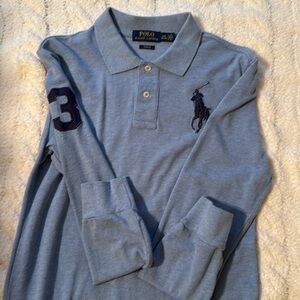Polo Ralph Lauren big polo Rugby shirt- L (14-16) slim fit